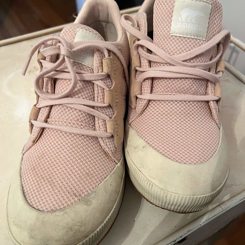 Sorel Blush and Beige Casual Sneakers